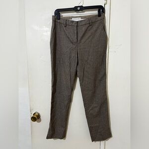 Fabiana Filippi Brown Wool Cashmere Blend Straight Dress Pants for Women